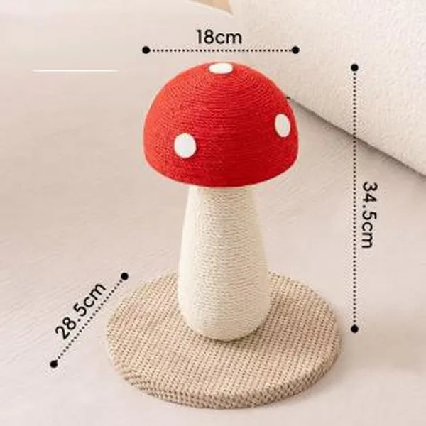 Sisal Scratching Post (Mushroom), small size - Petlland private label sourcing