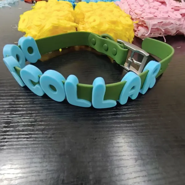 Soft Silicone Escape-Proof Collar, letter detail - Petlland private label sourcing