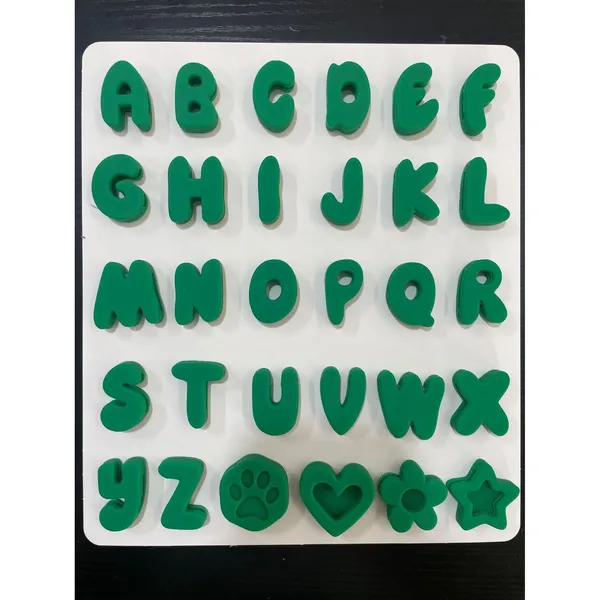 Soft Silicone Escape-Proof Collar, green letter set - Petlland private label sourcing