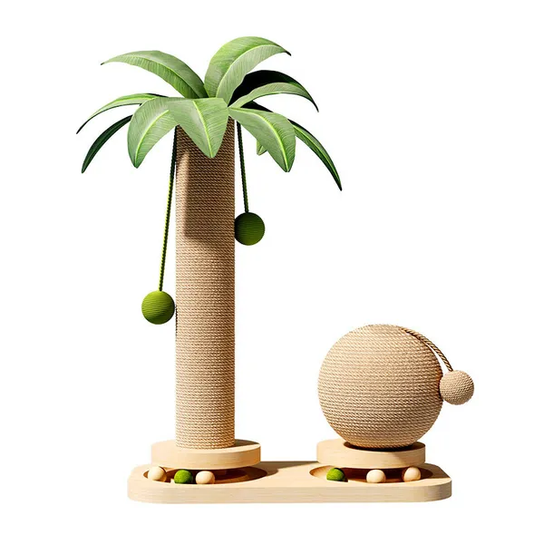 Space-Saving Wooden Cat Tree, main product view - Petlland private label sourcing