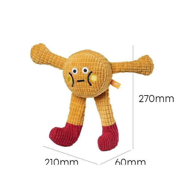 Squeaky Mop-Style Plush Toy, long-leg style - Petlland private label sourcing
