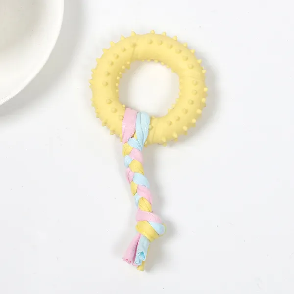 TPR Durable Chew Stick, ring with rope - Petlland private label sourcing