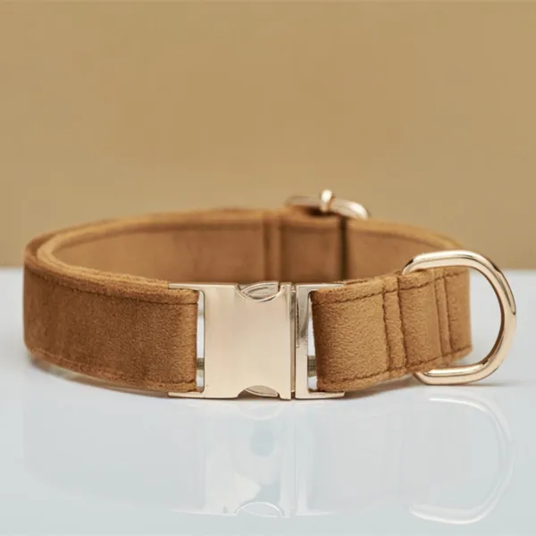 Velvet Laser-Engraved Collar, colourway - Petlland private label sourcing