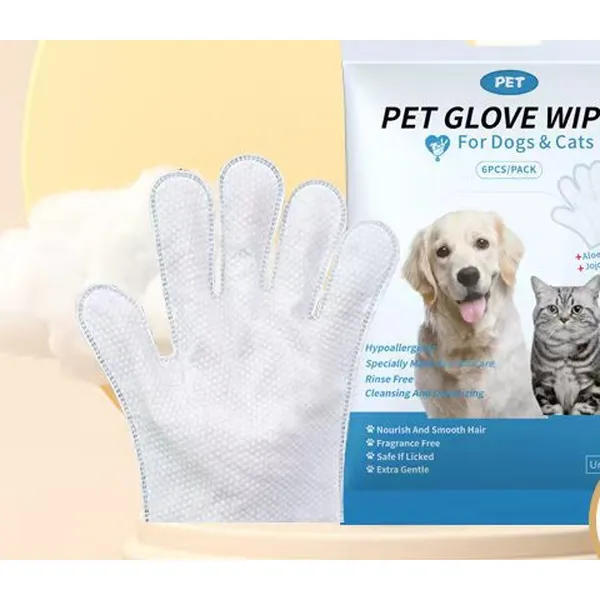 Waterless Foam & Dry Bath Glove, 90 gsm glove - Petlland private label sourcing