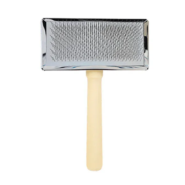 Wooden-Handle Professional Pin Brush, large - Petlland private label sourcing